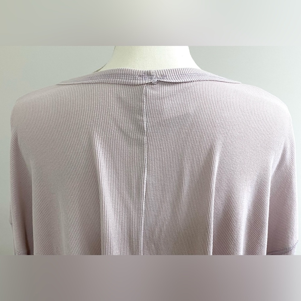 By Together Womens M Gray Ribbed Top Boho Fall Y2K Festival Streetwear Utility - Picture 5 of 15